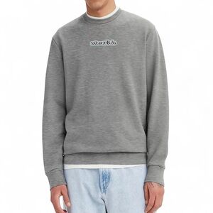Levi's SilverTab Logo Sweatshirt Mens XXL Gray Long Sleeve Graphic Crewneck‎